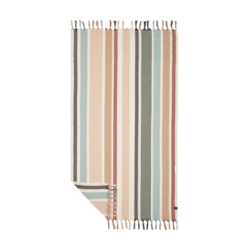 NEW Slowtide Striped Multicolor Turkish Beach Towel